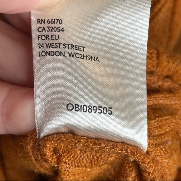 Maeve Rafela Hacci Surplice Top in Gold Bohemian Comfy Cozy Oversized XS - Picture 14 of 14